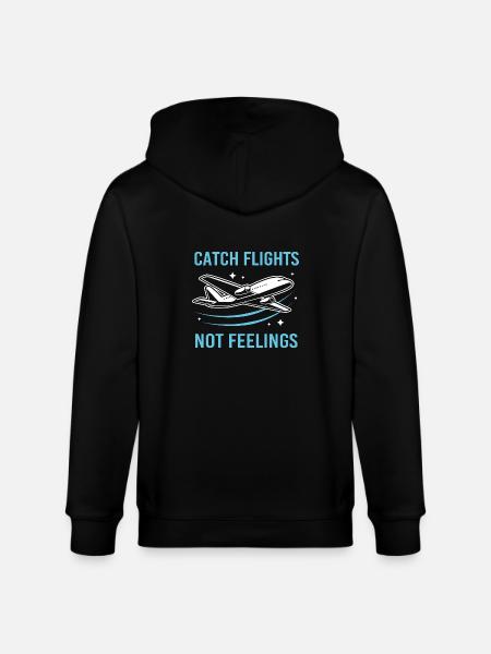 Pilot Airplane - Stanley/Stella CULTIVATOR  Unisex Organic Hooded Jacket - black