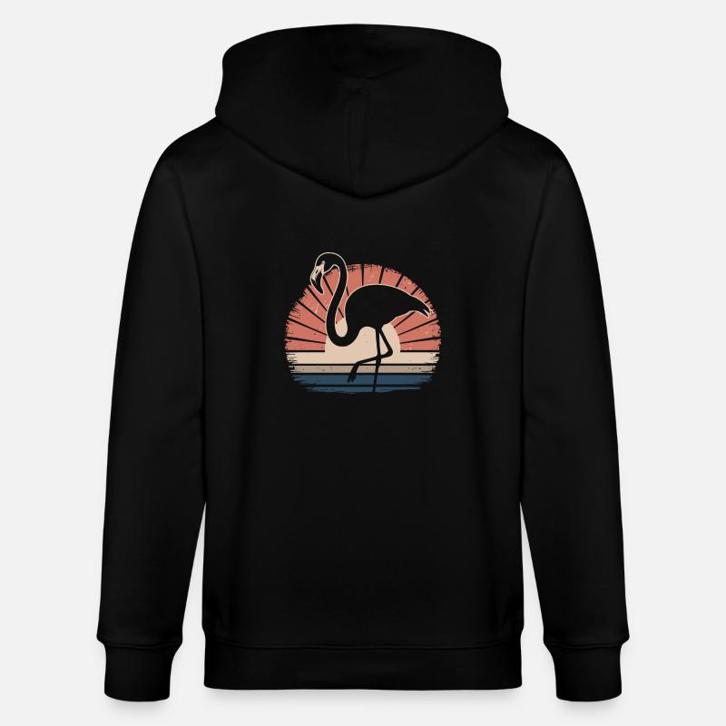 Flamingo - Stanley/Stella Unisex Bio-Kapuzenjacke CULTIVATOR  - Schwarz