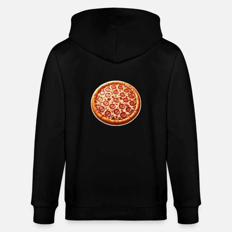 Pizza - Stanley/Stella Unisex Bio-Kapuzenjacke CULTIVATOR  - Schwarz
