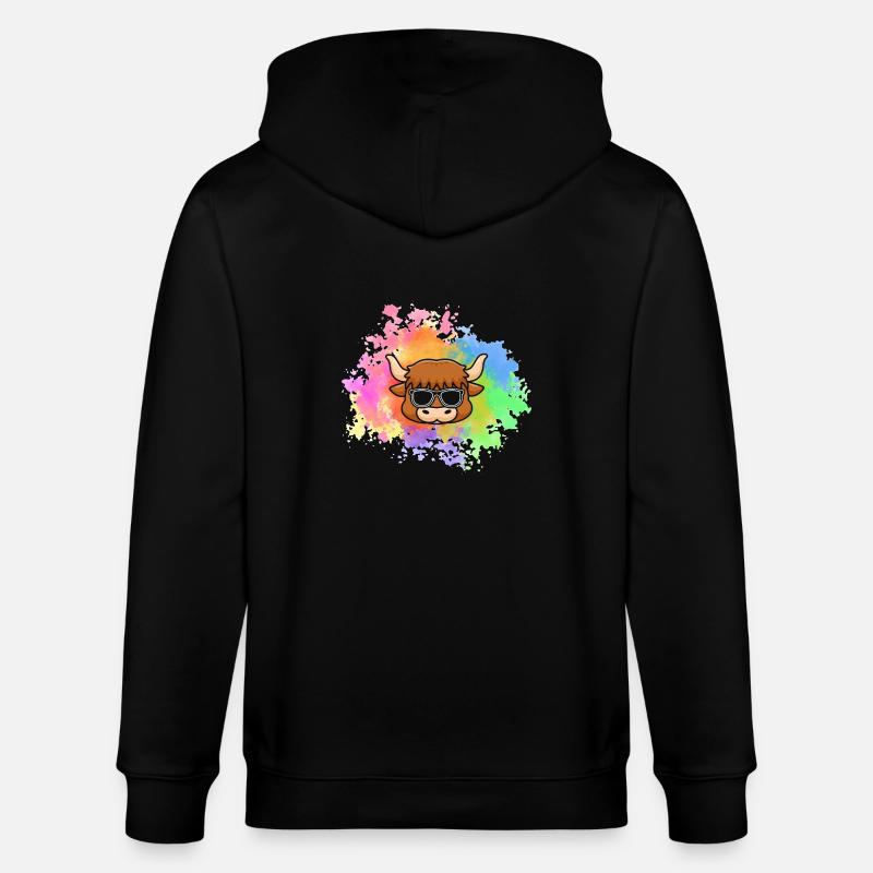 Bovins de buffle Bœufs - Veste à capuche bio CULTIVATOR Stanley/Stella Unisexe - noir