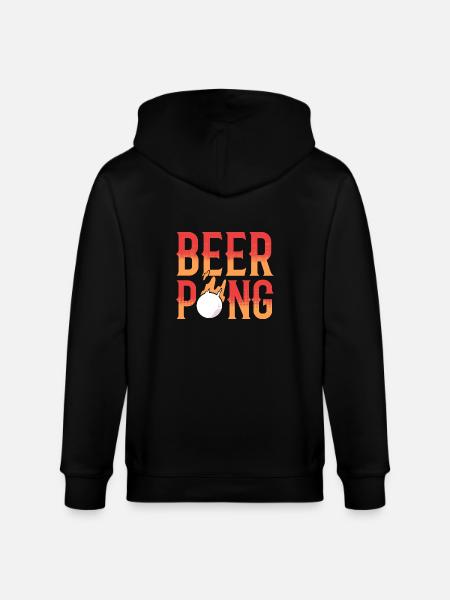 Beer Pong Beer Pong - Stanley/Stella CULTIVATOR  Unisex Organic Hooded Jacket - black
