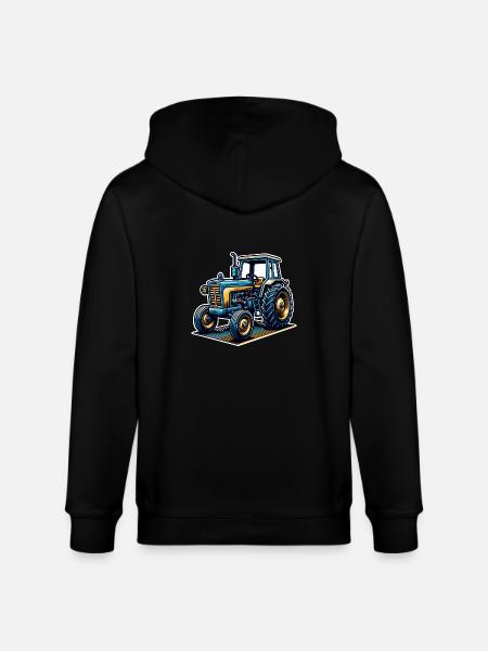 Tractor - Stanley/Stella CULTIVATOR Unisex Organic Hooded Jacket - black