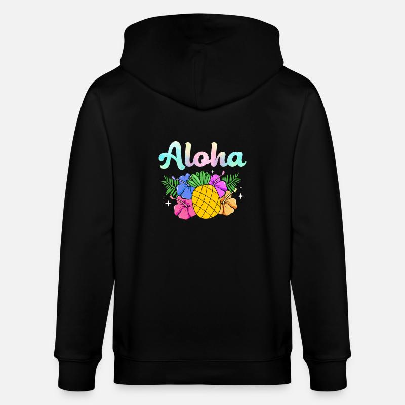 Maui Hawaii Hawaiian - Stanley/Stella Unisex Bio-Kapuzenjacke CULTIVATOR  - Schwarz
