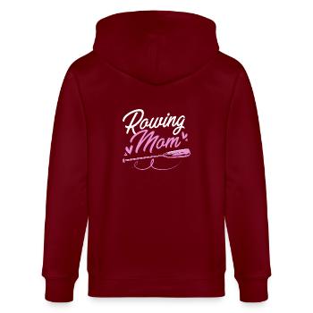 Rowing Team Rowing Rowing Rowing Boat Rowers - Stanley/Stella CULTIVATOR  Unisex Organic Hooded Jacket - burgundy - Back - Anna (173cm)