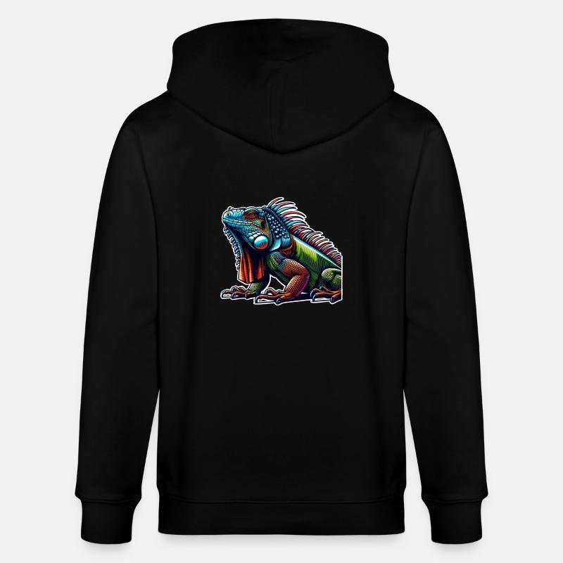 Leguan - Stanley/Stella Unisex Bio-Kapuzenjacke CULTIVATOR - Schwarz