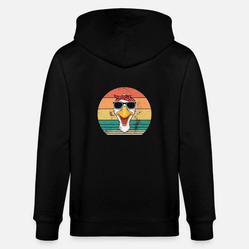 Gans - Stanley/Stella Unisex Bio-Kapuzenjacke CULTIVATOR  - Schwarz
