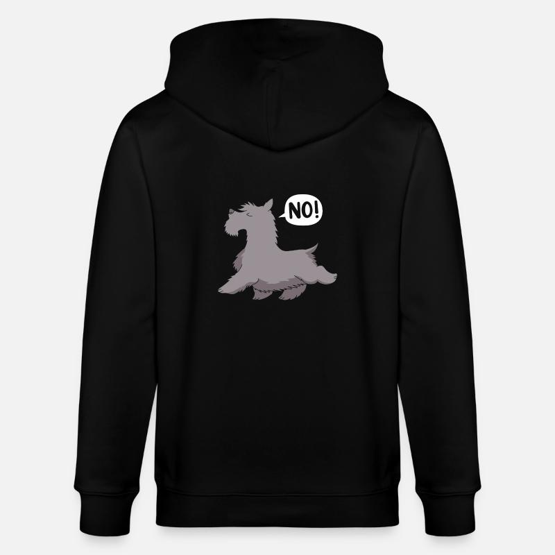 Scottish Terrier - Stanley/Stella Unisex Bio-Kapuzenjacke CULTIVATOR  - Schwarz