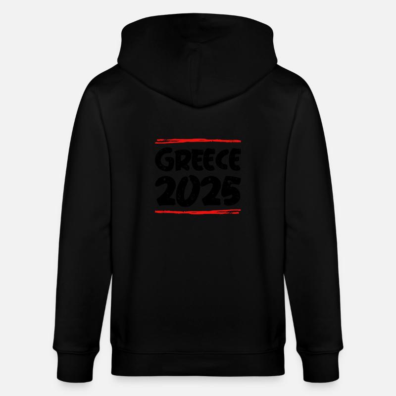 Grèce 2025 Dicton - Veste à capuche bio CULTIVATOR Stanley/Stella Unisexe - noir