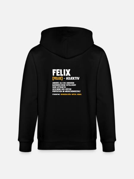 Felix - Stanley/Stella Unisex Bio-Kapuzenjacke CULTIVATOR  - Schwarz