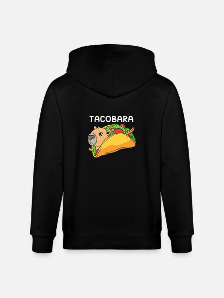 Capybara Taco - Stanley/Stella Unisex Bio-Kapuzenjacke CULTIVATOR  - Schwarz