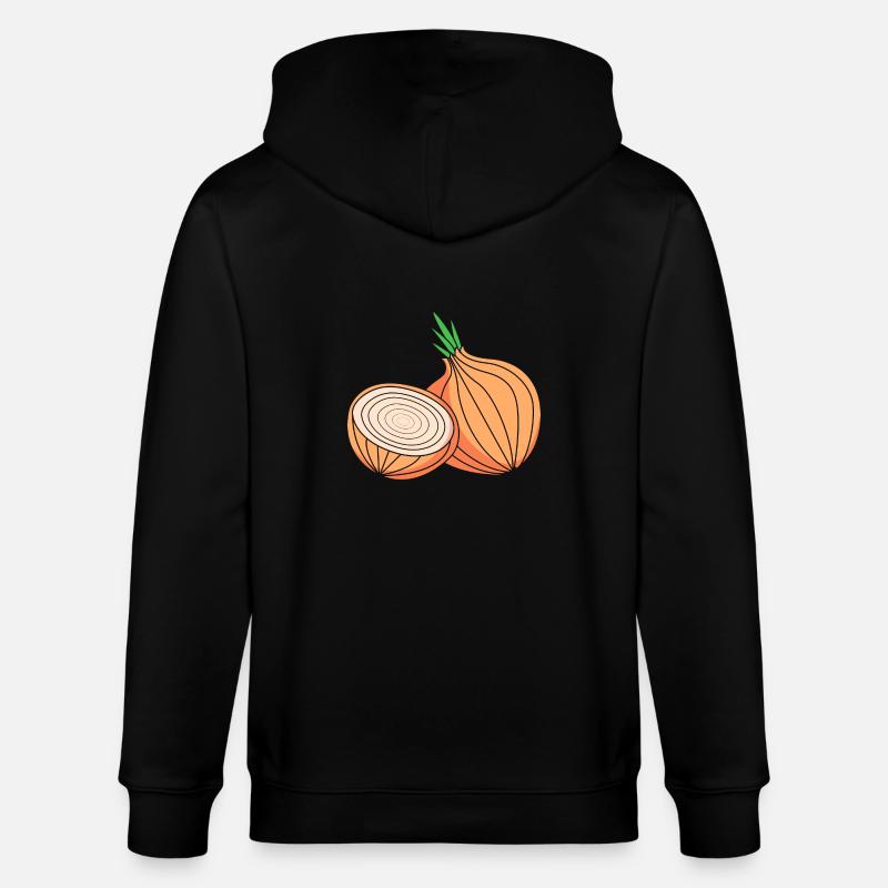 oignon - Veste à capuche bio CULTIVATOR Stanley/Stella Unisexe - noir