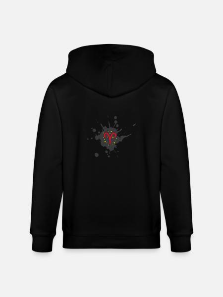 Zodiac sign Aries - Stanley/Stella CULTIVATOR Unisex Organic Hooded Jacket - black