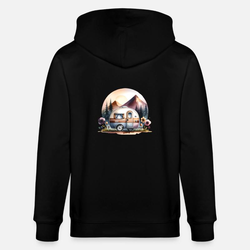 camping - Veste à capuche bio CULTIVATOR Stanley/Stella Unisexe - noir