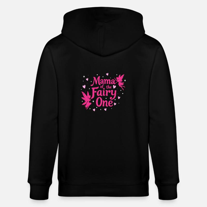 Mama der Fee Eins - Stanley/Stella Unisex Bio-Kapuzenjacke CULTIVATOR  - Schwarz