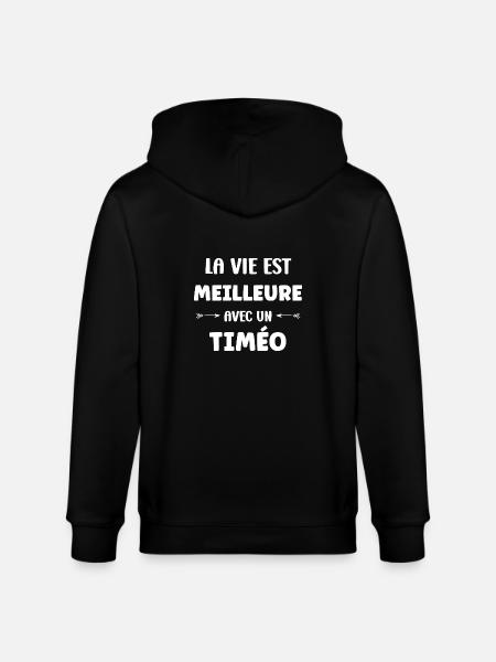 Timo - Veste à capuche bio CULTIVATOR Stanley/Stella Unisexe - noir