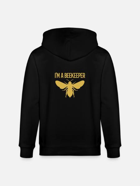 Beekeeper - Stanley/Stella CULTIVATOR  Unisex Organic Hooded Jacket - black