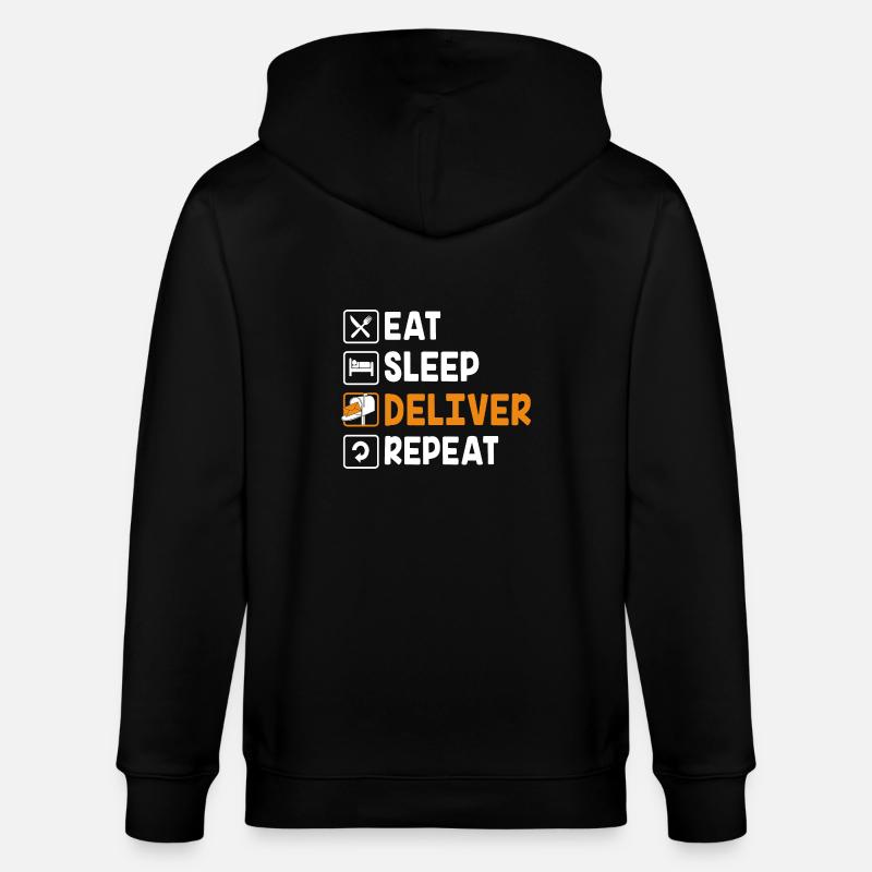 Postbote - Stanley/Stella Unisex Bio-Kapuzenjacke CULTIVATOR  - Schwarz