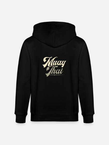 Muay Thai - Stanley/Stella CULTIVATOR Unisex Organic Hooded Jacket - black