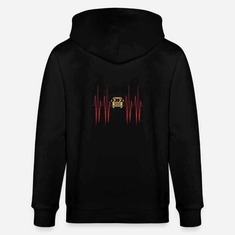 Schulbusfahrer Schulbus - Stanley/Stella Unisex Bio-Kapuzenjacke CULTIVATOR  - Schwarz