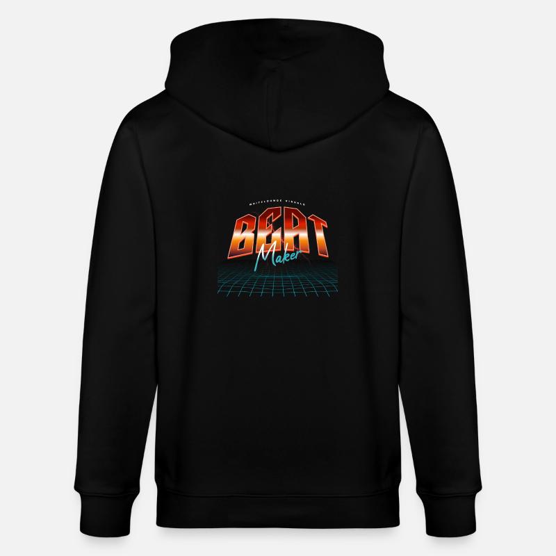 Beat Maker - Stanley/Stella Unisex Bio-Kapuzenjacke CULTIVATOR  - Schwarz