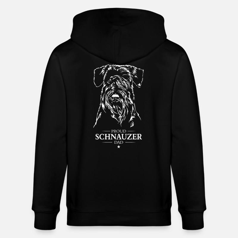 Schnauzer Papa Chiens Chien Wilsigns - Veste à capuche bio CULTIVATOR Stanley/Stella Unisexe - noir