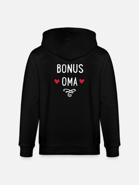 Bonus Oma - Stanley/Stella Unisex Bio-Kapuzenjacke CULTIVATOR  - Schwarz