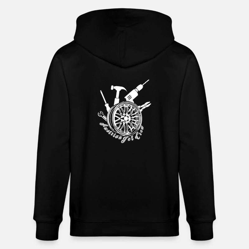 AustrianJetCrew - Stanley/Stella Unisex Bio-Kapuzenjacke CULTIVATOR  - Schwarz