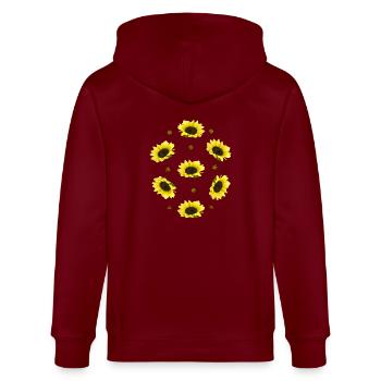 Tournesols - Veste à capuche bio CULTIVATOR Stanley/Stella Unisexe - bordeaux - Dos - Anna (173cm)