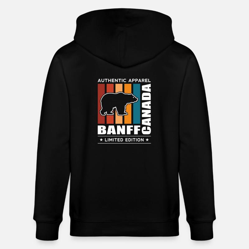 Banff - Stanley/Stella Unisex Bio-Kapuzenjacke CULTIVATOR - Schwarz