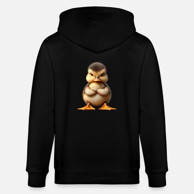 poussin grim 2 - Veste à capuche bio CULTIVATOR Stanley/Stella Unisexe - noir