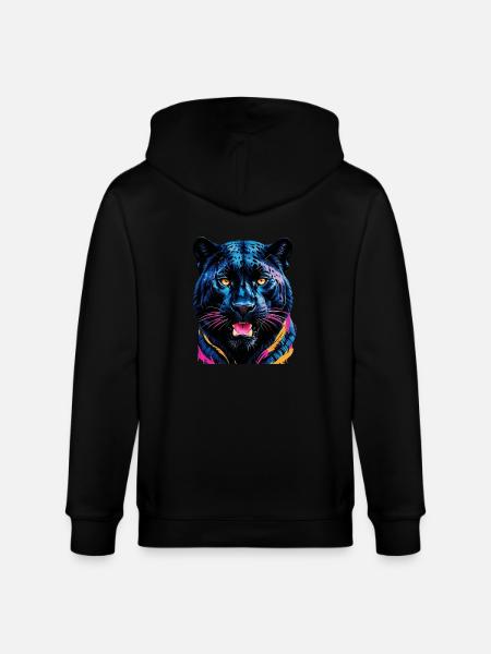 Tiger - Stanley/Stella CULTIVATOR Unisex Organic Hooded Jacket - black