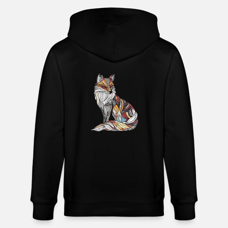 Renard - Veste à capuche bio CULTIVATOR Stanley/Stella Unisexe - noir