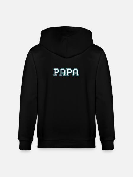 Proud Dad Sporty Dad - Stanley/Stella CULTIVATOR Unisex Organic Hooded Jacket - black
