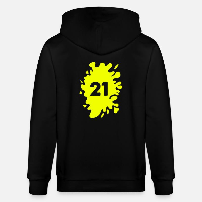 Blobs 21 - Veste à capuche bio CULTIVATOR Stanley/Stella Unisexe - noir