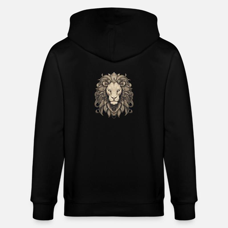 Lion - Veste à capuche bio CULTIVATOR Stanley/Stella Unisexe - noir