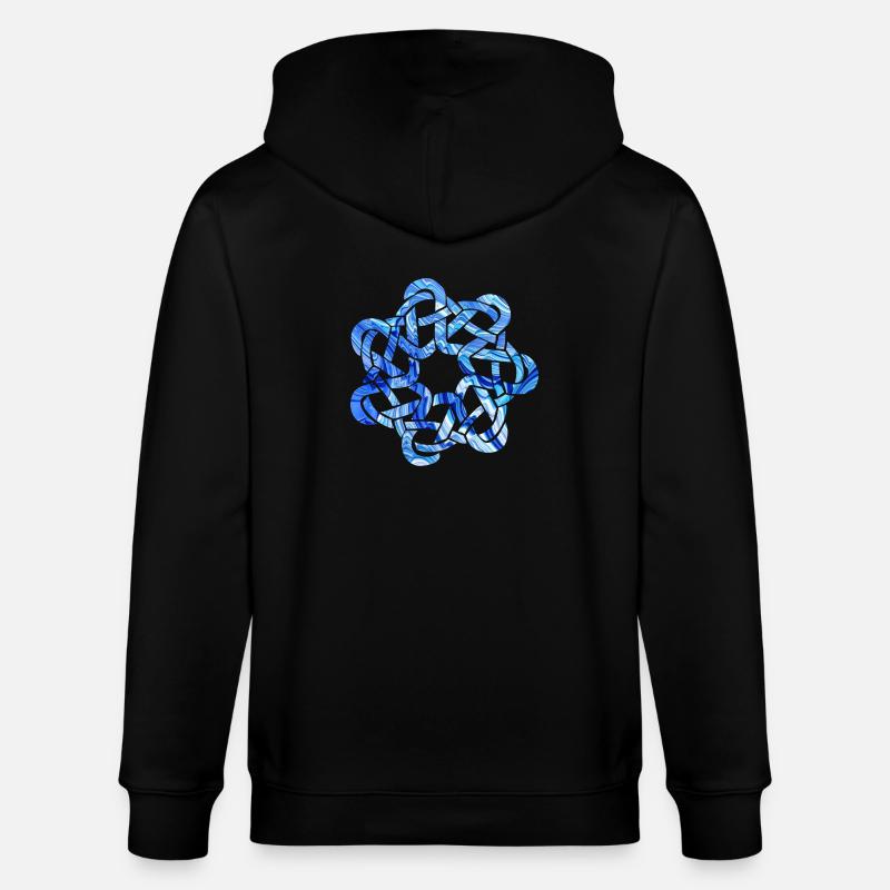 noeud celtique 9 e 80 - Veste à capuche bio CULTIVATOR Stanley/Stella Unisexe - noir