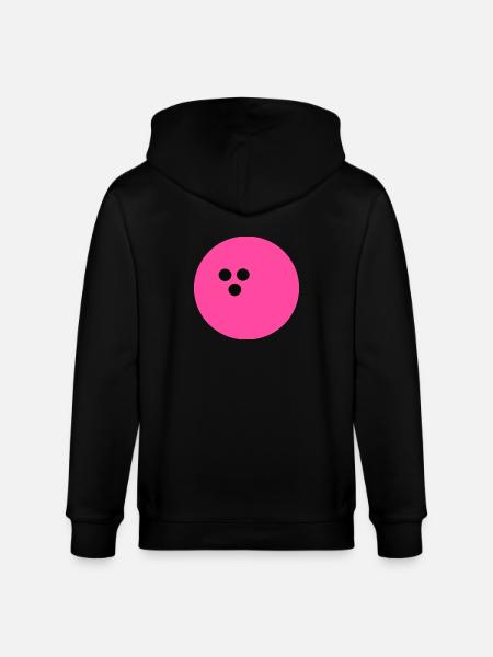 Bowling Ball, Bowling - Stanley/Stella CULTIVATOR Unisex Organic Hooded Jacket - black