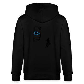 Kiter - Stanley/Stella Unisex Bio-Kapuzenjacke CULTIVATOR  - Schwarz - Hinten - Anna (173cm)