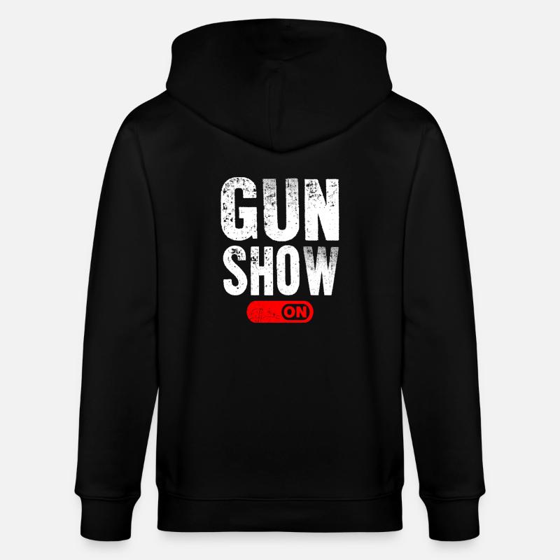 Gun Show Mode ON - Veste à capuche bio CULTIVATOR Stanley/Stella Unisexe - noir