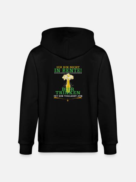 Geschenk Ruhestand - Stanley/Stella Unisex Bio-Kapuzenjacke CULTIVATOR  - Schwarz