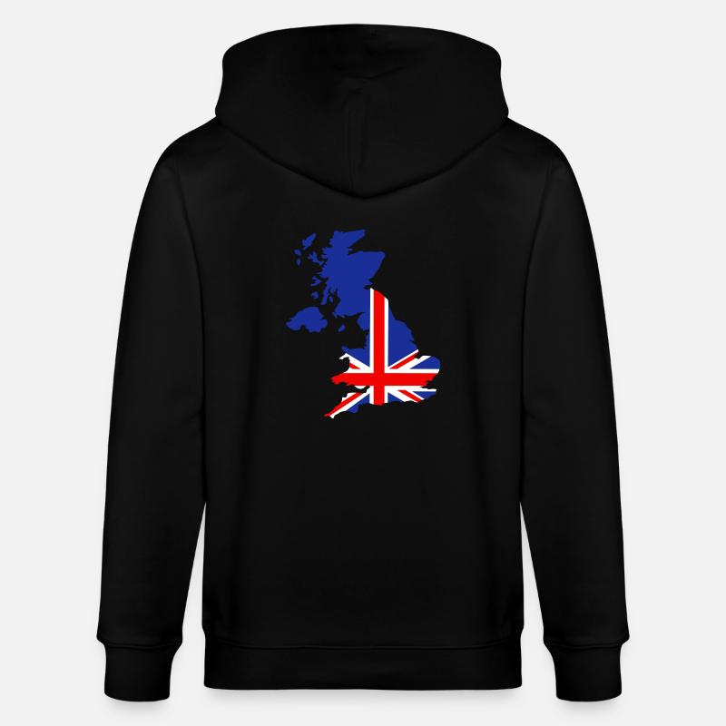 Großbritannien - Stanley/Stella Unisex Bio-Kapuzenjacke CULTIVATOR - Schwarz