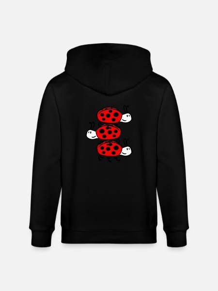 Marienkäfer Turm - Stanley/Stella Unisex Bio-Kapuzenjacke CULTIVATOR  - Schwarz