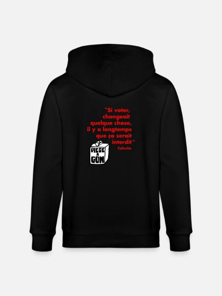 Politique - Veste à capuche bio CULTIVATOR Stanley/Stella Unisexe - noir