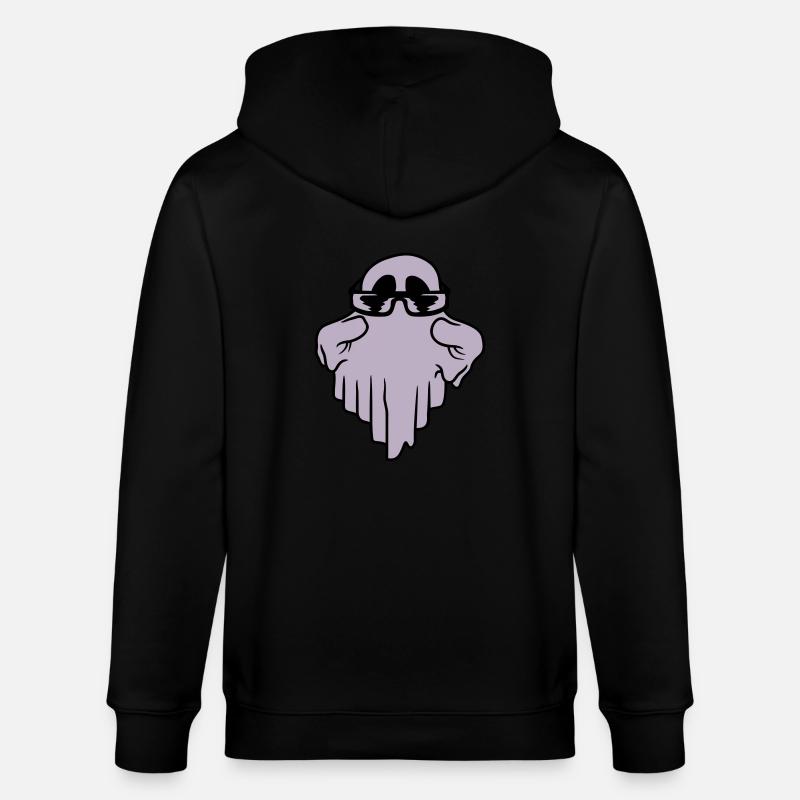Sonnenbrille Geist Comic Halloween - Stanley/Stella Unisex Bio-Kapuzenjacke CULTIVATOR  - Schwarz
