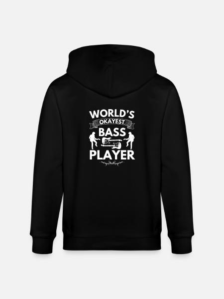 Bass player - Stanley/Stella CULTIVATOR Unisex Organic Hooded Jacket - black