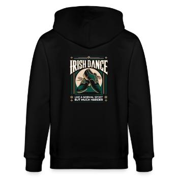 Proud of Irish Dance - Stanley/Stella CULTIVATOR  Unisex Organic Hooded Jacket - black - Back - Anna (173cm)