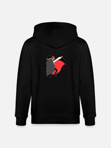 Dabbing Vampire - Stanley/Stella CULTIVATOR Unisex Organic Hooded Jacket - black