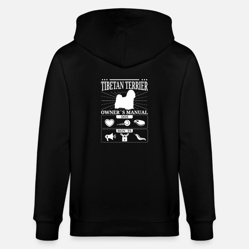 Cadeau Terrier tibétain - Veste à capuche bio CULTIVATOR Stanley/Stella Unisexe - noir