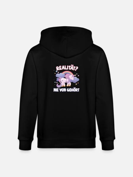 Einhorn - Stanley/Stella Unisex Bio-Kapuzenjacke CULTIVATOR  - Schwarz