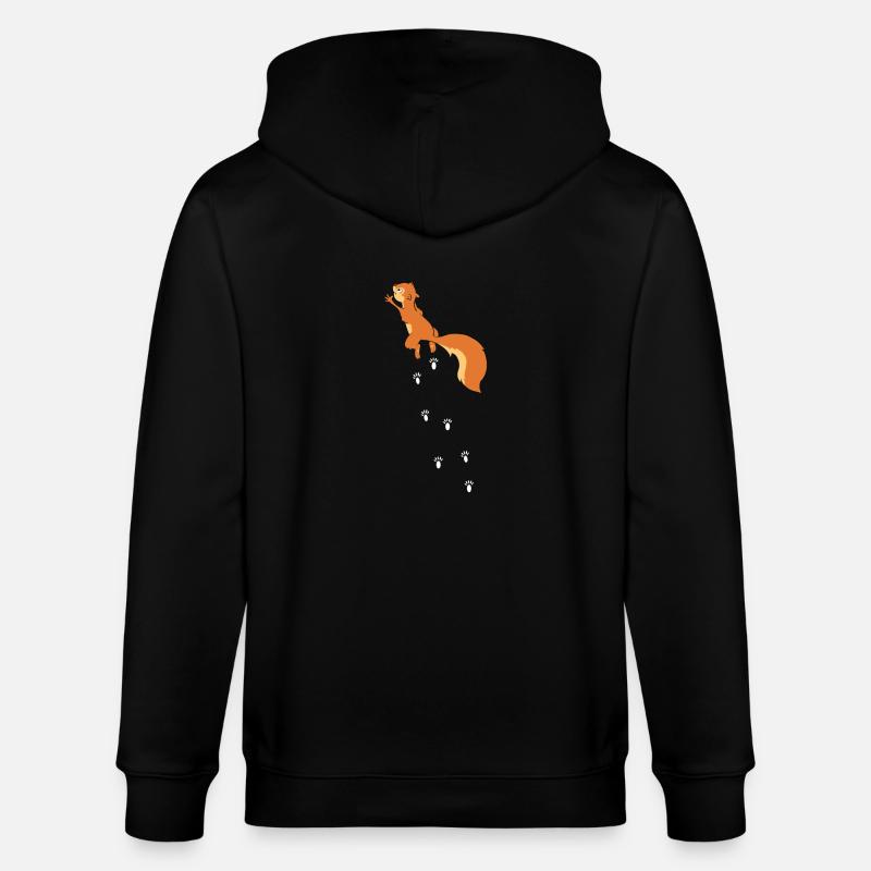 Rongeur écureuil écureuil escalade - Veste à capuche bio CULTIVATOR Stanley/Stella Unisexe - noir